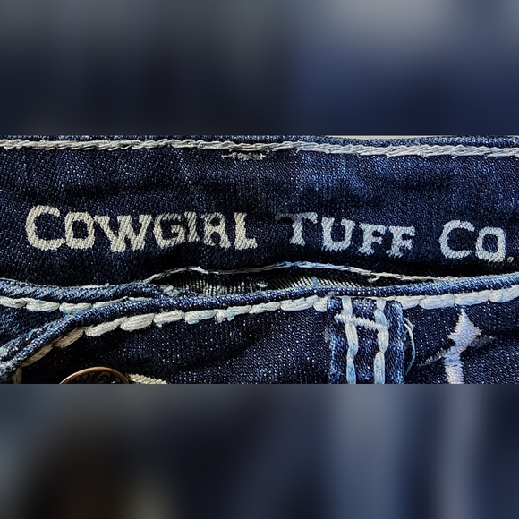 Cowgirl Tuff Co. Women's Western Jeans  - Believe It's Possible 32x31 Bootcut - Picture 11 of 16
